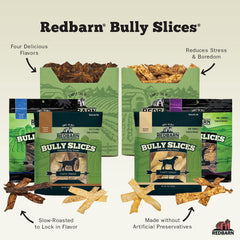 Ingrédients glucosamine Redbarn Bully Slices suggérant un soutien potentiel pour les articulations.