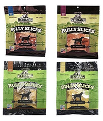 Redbarn Bully Slices peau de boeuf enrobée, friandise aromatique pour chiens.