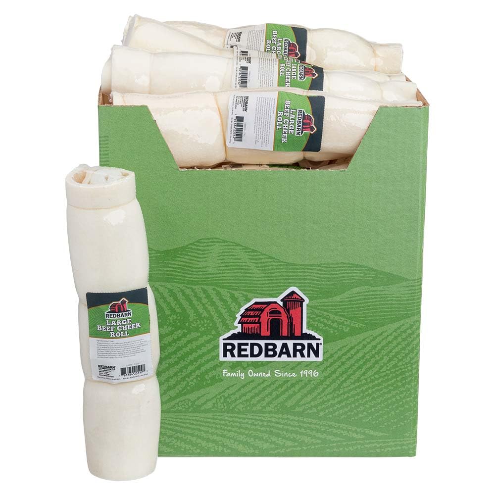 Redbarn Rouleau de joue, gros plan texture naturelle, idéal pour occuper le chien.