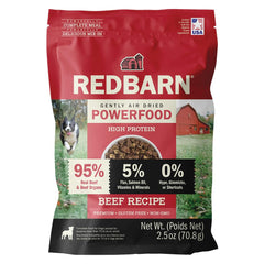Redbarn Powerfood alimentation chien air-seche boeuf organes, protéines élevées et saveur naturelle.