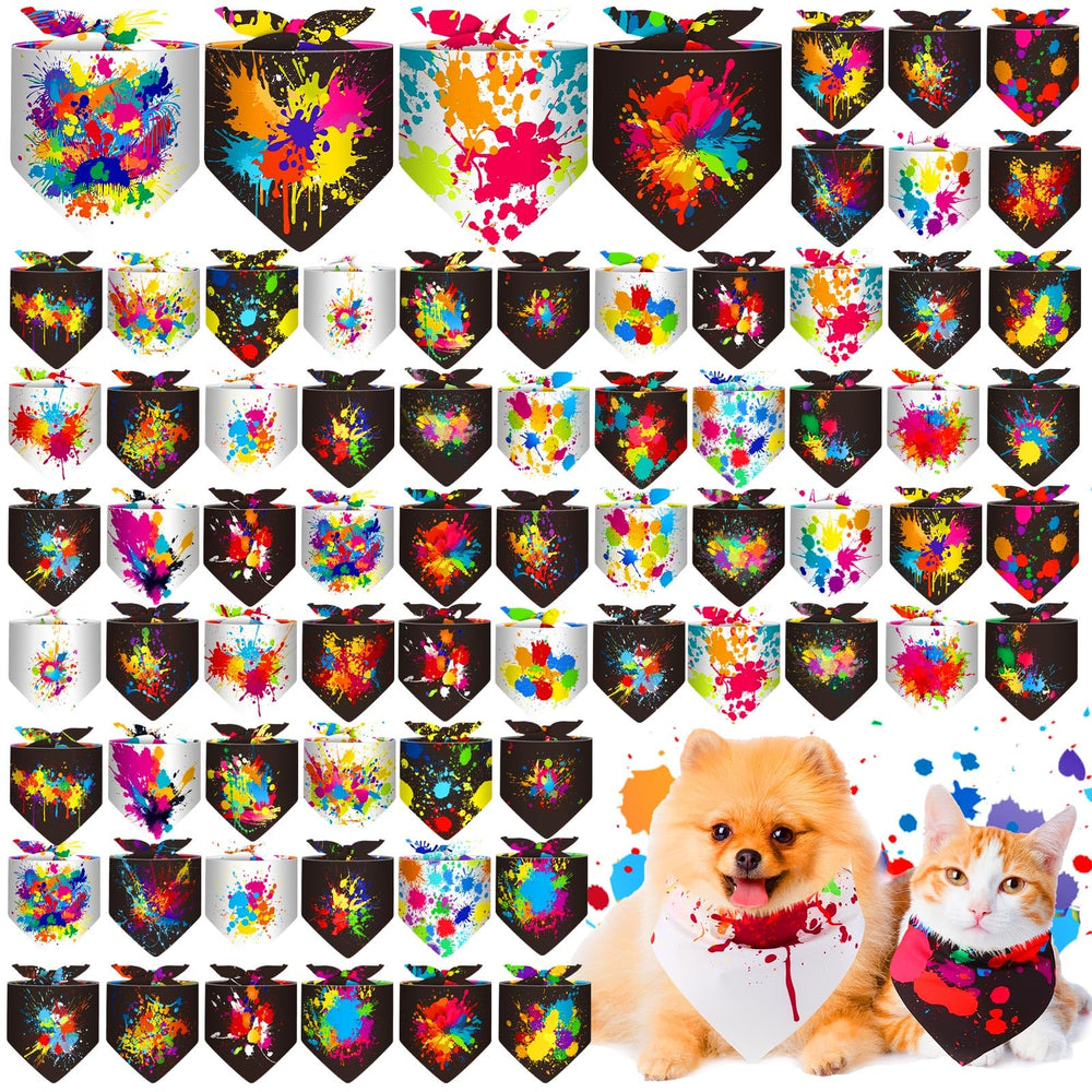 Bandana Reginary 72 pièces avec motif éclaboussures pour sorties quotidiennes.