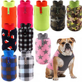 Pull Reginary pour chien X-Large en plaid brillant, parfait pour les sorties hivernales.