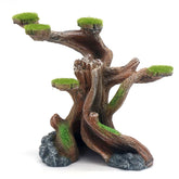 relaqcc tronc arbre creux en résine, refuge pour poissons