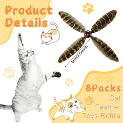 Relaxgiant refil plume chat brun : plume naturelle qui attire l'attention du chat.