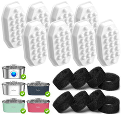 Rellaty fontaine chat acier inoxydable, hygiénique et facile à nettoyer