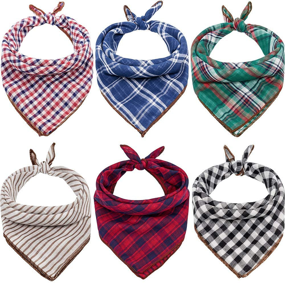 Bandana Remifa pour chien – carreaux vert-noir, look tendance et confortable.