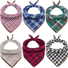 Bandana Remifa pour chien – carreaux vert-noir, look tendance et confortable.