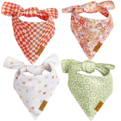 Remy+Roo bandanas daisy ensemble 4 pour des sorties quotidiennes stylées.