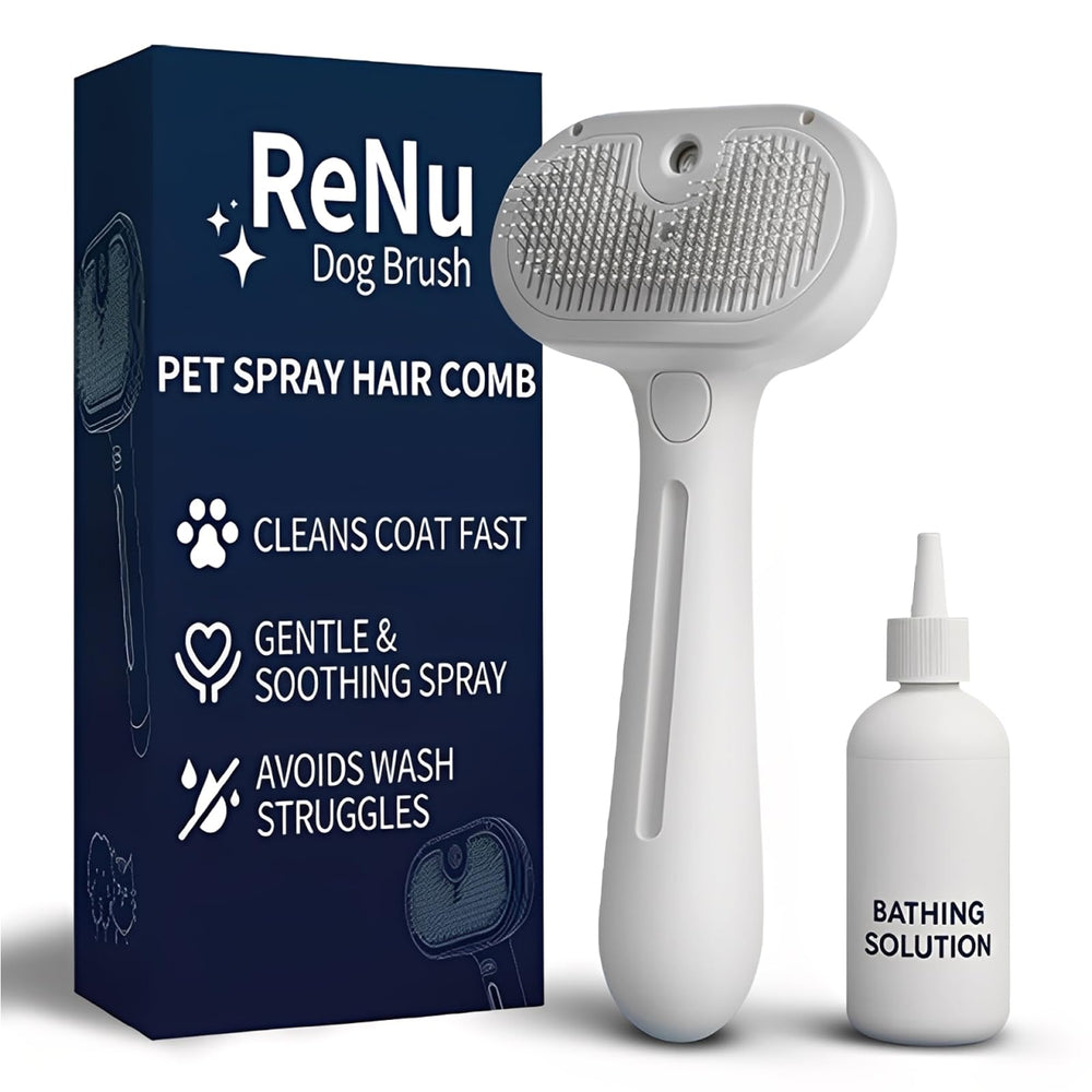ReNu Dog Brush 3 en 1 – ensemble complet pour démêler efficacement les poils.