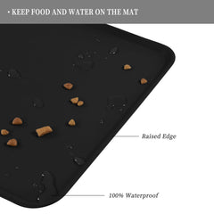 Reopet tapis alimentation bords hauts protège le sol des éclaboussures et des éclats.