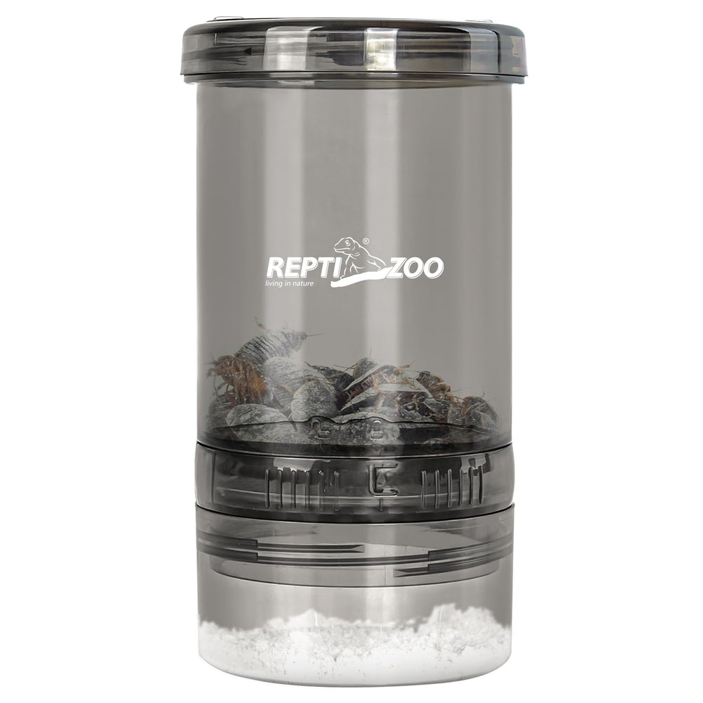 REPTI ZOO Mixer: boîte transparente pour observer les grillons et doser le mélange.
