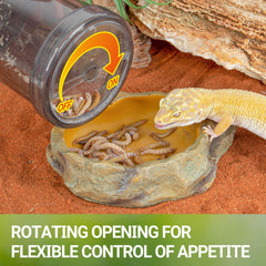REPTI ZOO Mixer: mélange calcium-poudre efficace, dosage ajustable.