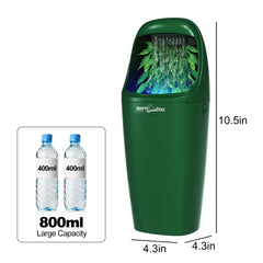 Filtration double REPTIZOO: charbon actif et coton pour eau propre.