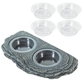 REPTIZOO support d'alimentation magnétique fixant solidement le terrarium pour repas