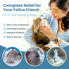 ResQ Organics miel Manuka pour zones irritées du chat, soutien naturel.
