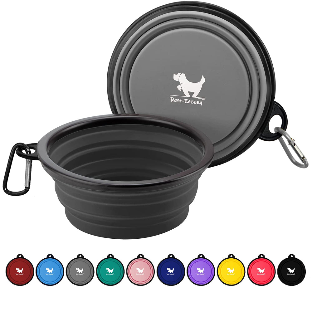 Bol pliable Rest-Eazzzy pour chien en voyage, pratique pour l'hydratation lors des sorties.