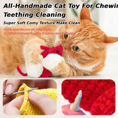 Jouet fabriqué à la main Retro Shaw, durabilité et qualité pour chats actifs.