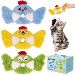 Jouet oiseau réaliste Retro Shaw pour chats, stimulation et activité