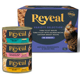 Reveal boîtes d’aliments humides pour chat en lot, pratique et prêt à servir