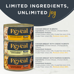 Reveal sans additifs artificiels, nourriture humide naturelle et simple.