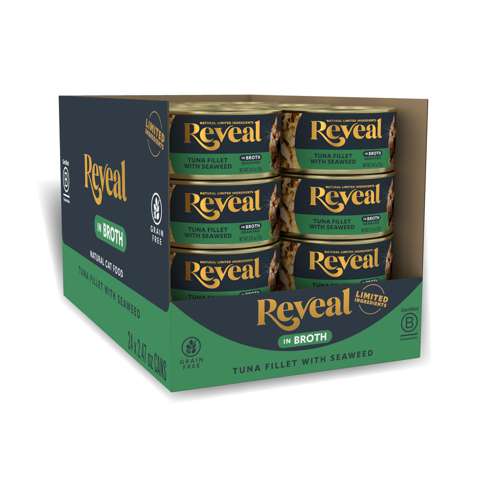 Reveal chat thon algues bouillon pour une expérience naturelle.