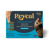 Reveal nourriture humide en conserve, variété 3 saveurs, idéale pour l'hydratation et l'appétit.