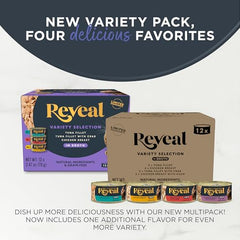 Reveal saveur poisson, nourriture humide pour chat avec bouillon hydratant
