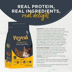 Ingrédients naturels Reveal – nourriture sèche chat sans céréales et sans colorants.