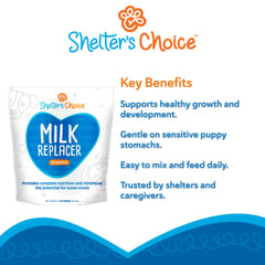 Shelter's Choice nutrition complète chiots croissance, formulation adaptée