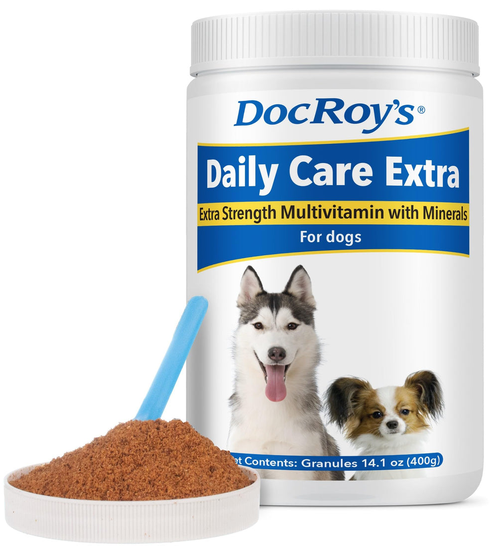 Doc Roy's Daily Care Extra – granules quotidiens faciles à donner pour énergie potentielle