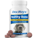 Doc Roy’s Healthy Bones – comprimés rosbif et foie pour chiots et chatons, soutien os et dents.
