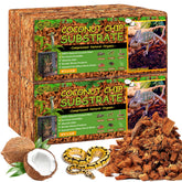 Riare coco-chip-substrat reptiles pack 4, substrat naturel prêt à l'emploi.