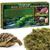 Riare mousse sphagnum pour terrarium reptiles, substrat confortable et naturel.