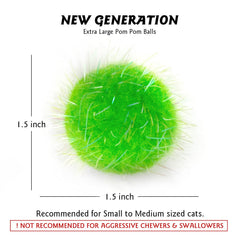 RIMOBUL boule peluche douce multicolore idéale pour chats