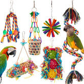 Jouet coloré RLRICH pour perroquet, mordilure stimulante et divertissement durable.