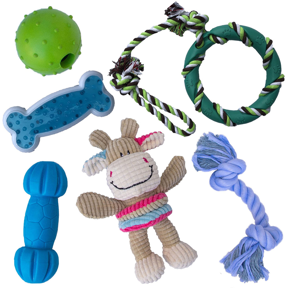 rocket & rex jouet dentition caoutchouc naturel pour chiot soulage gencives.