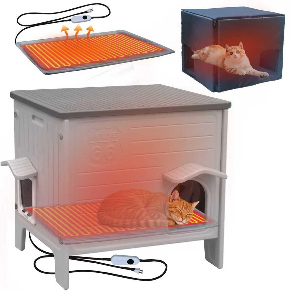 Rockever-maison-chat-exterieure-chauffante: refuge sûr et chaud pour chat dehors.