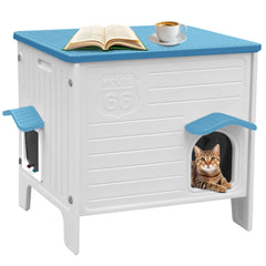 Rockever-maison-chat-exterieure-isolee offre refuge chaud et sûr pour votre chat.