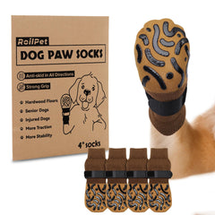 Roilpet chaussettes pour chien antidérapantes double-face — traction fiable sur sols glissants.