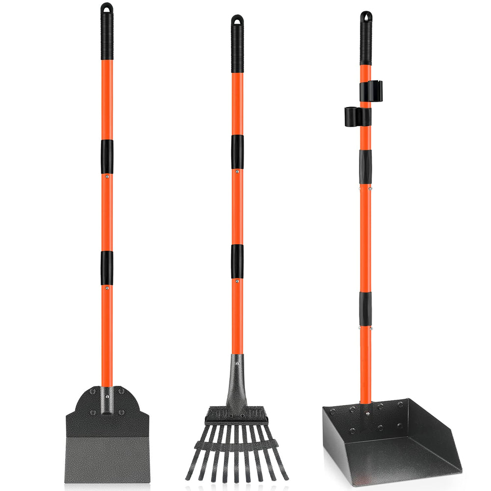 ROIUBPO Pooper Scooper avec anse détachable longue pour un usage sans effort.