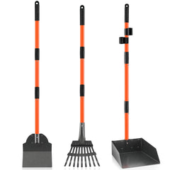 ROIUBPO Pooper Scooper avec anse détachable longue pour un usage sans effort.