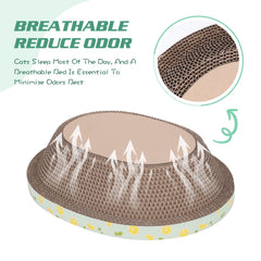 ROMOHOM grattoir chat interieur robuste en carton ideal pour griffes et repos