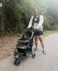 ROODO chariot animaux avec roues rapides et pliage facile pour voyages rapides.