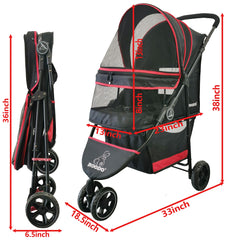 ROODO Escort: dimensions extérieures 33x18x38 cm pour rangement pratique