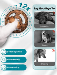 RooXchowla bol lent pour chiens moyens et grands, design sûr.