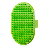 Brosse ROPO pour bain chien caoutchouc vert, nettoyage en douceur.