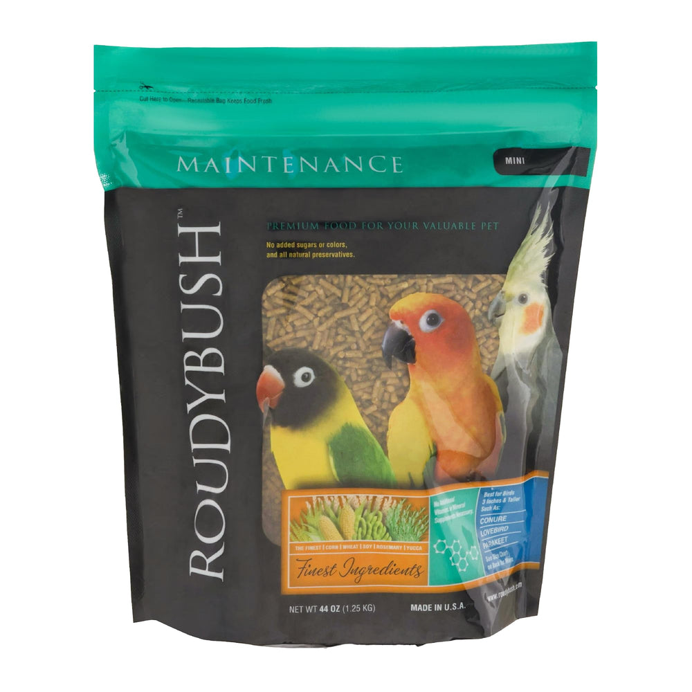 Sachet de pellets RoudyBush, alimentation quotidienne équilibrée pour oiseaux.
