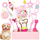 RoundFunny jouet gâteau anniversaire chien, prêt pour fête