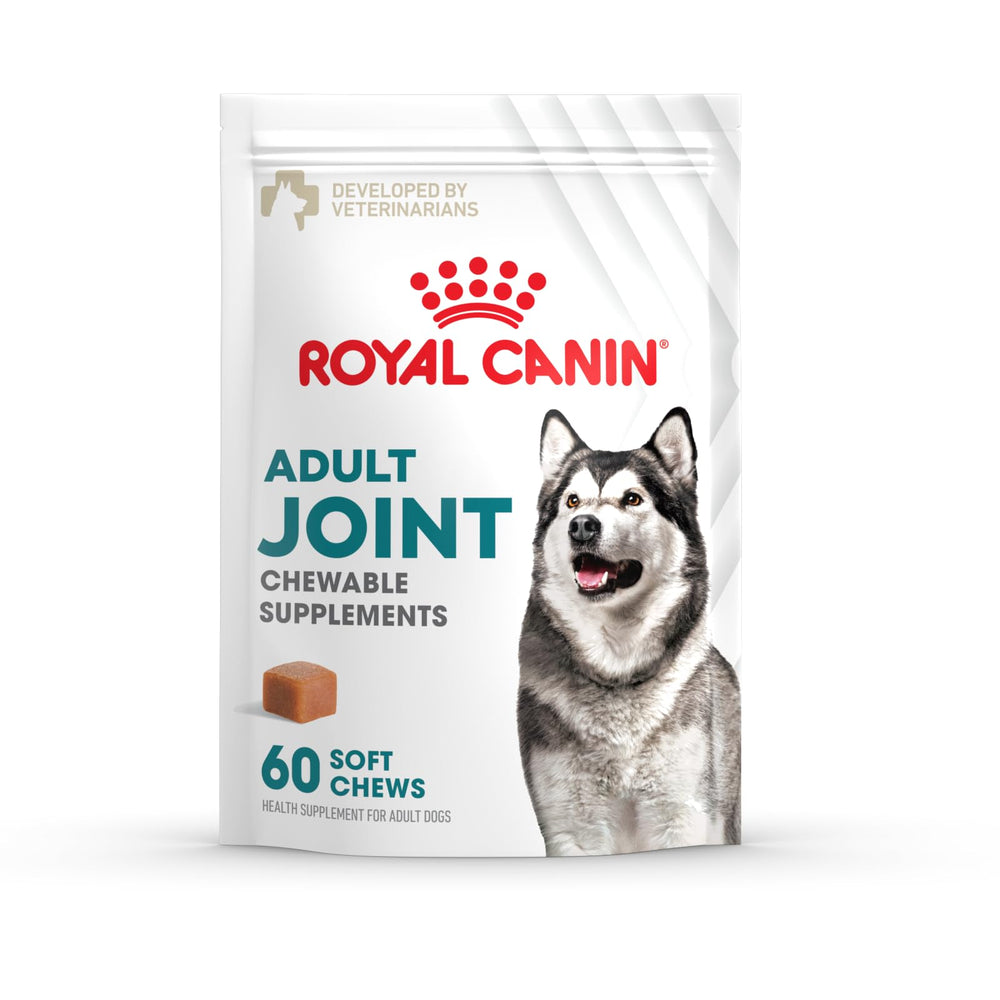 Emballage Royal Canin articulations, friandises molles faciles à intégrer.