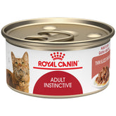 Royal Canin Chat Adulte Instinctif, tranches fines en sauce, texture tendre et appétente.